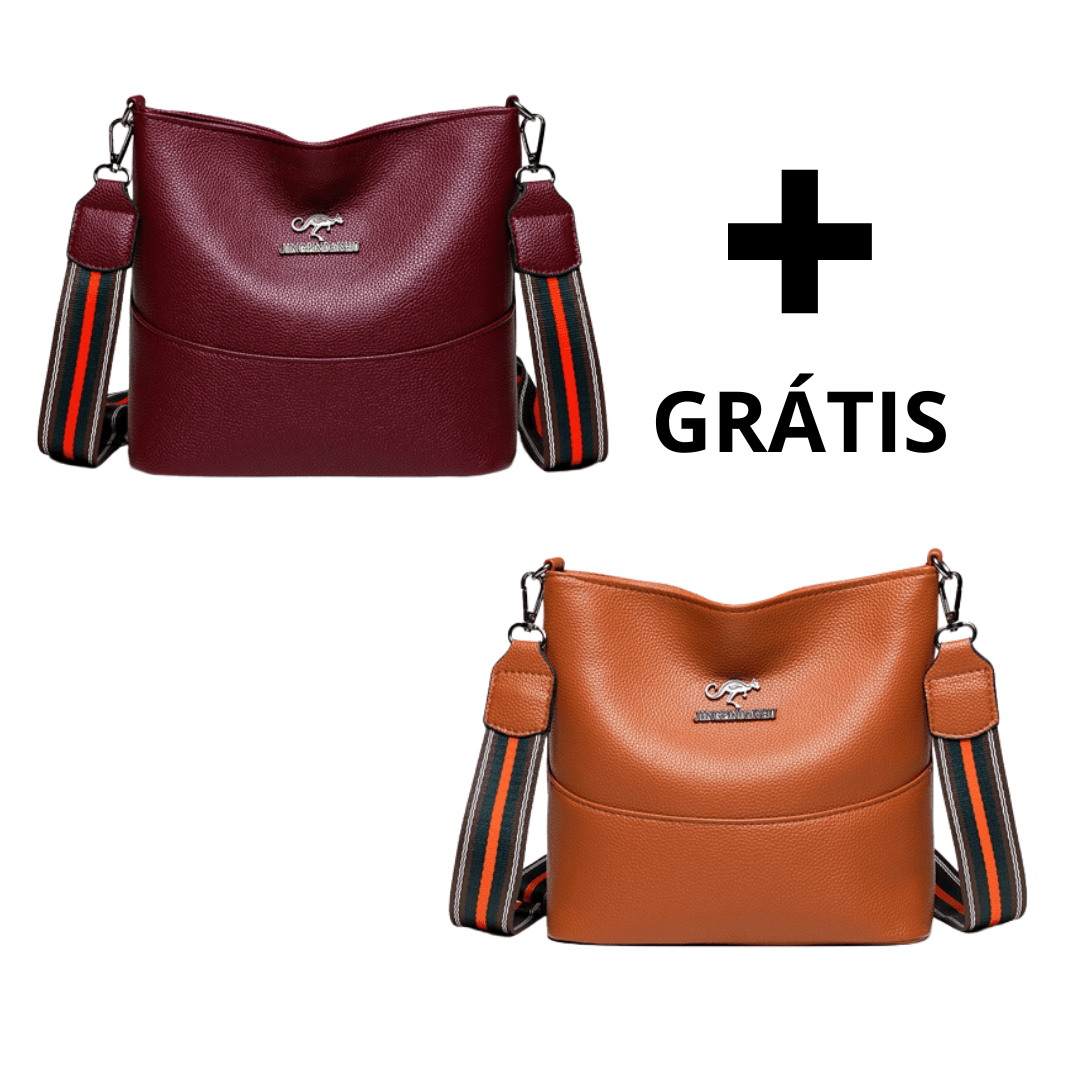 Bolsa de Couro Legítimo Italy (COMPRE 1 LEVE 2)