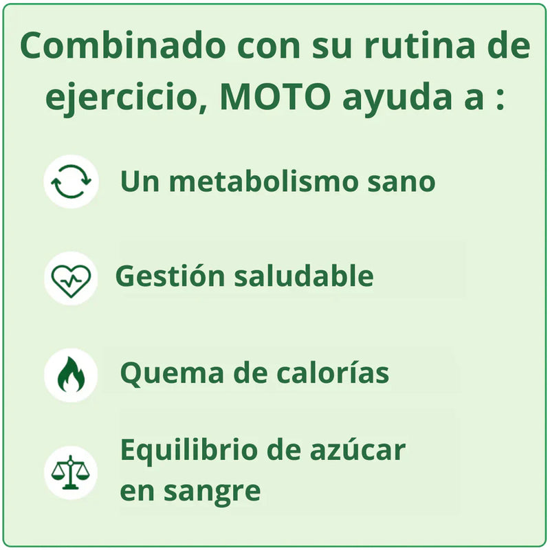 Moto - Cápsulas Aceleradoras del Metabolismo