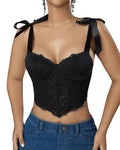 Women's Sexy Lace Floral Bodycon Tube Top