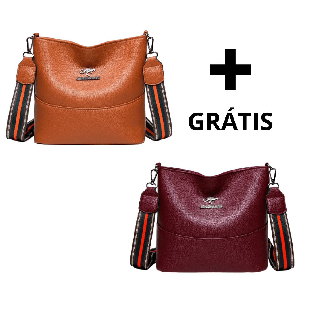 Bolsa de Couro Legítimo Italy (COMPRE 1 LEVE 2)