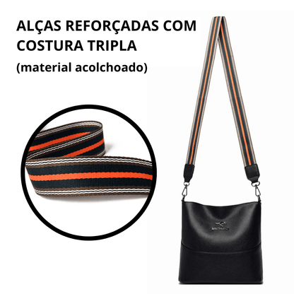 Bolsa de Couro Legítimo Italy (COMPRE 1 LEVE 2)