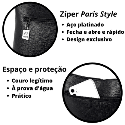 Bolsa de Couro Legítimo Italy (COMPRE 1 LEVE 2)