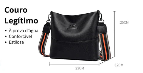 Bolsa de Couro Legítimo Italy (COMPRE 1 LEVE 2)