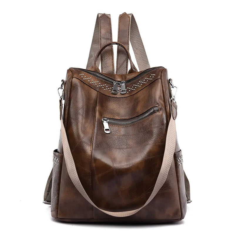 Women’s Leather Backpack – Lovenno Herika