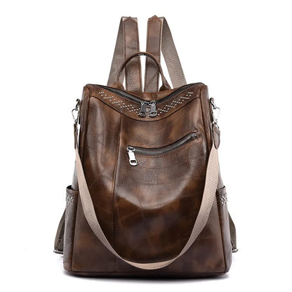 Women’s Leather Backpack – Lovenno Herika