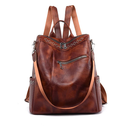Women’s Leather Backpack – Lovenno Herika