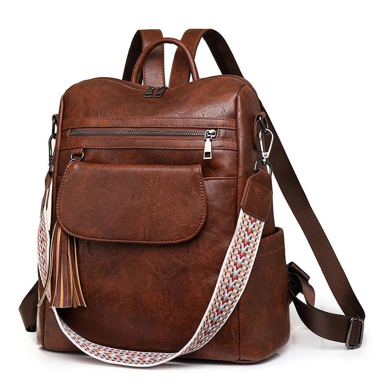 Women’s Leather Backpack – Lovenno Teenage