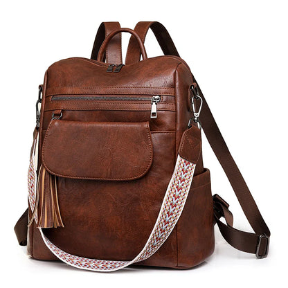 Women’s Leather Backpack – Lovenno Teenage