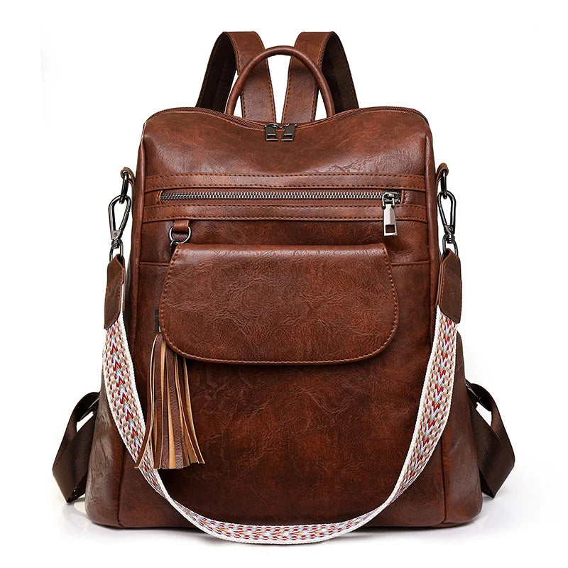 Women’s Leather Backpack – Lovenno Teenage