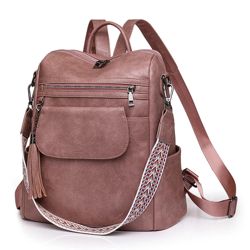 Women’s Leather Backpack – Lovenno Teenage