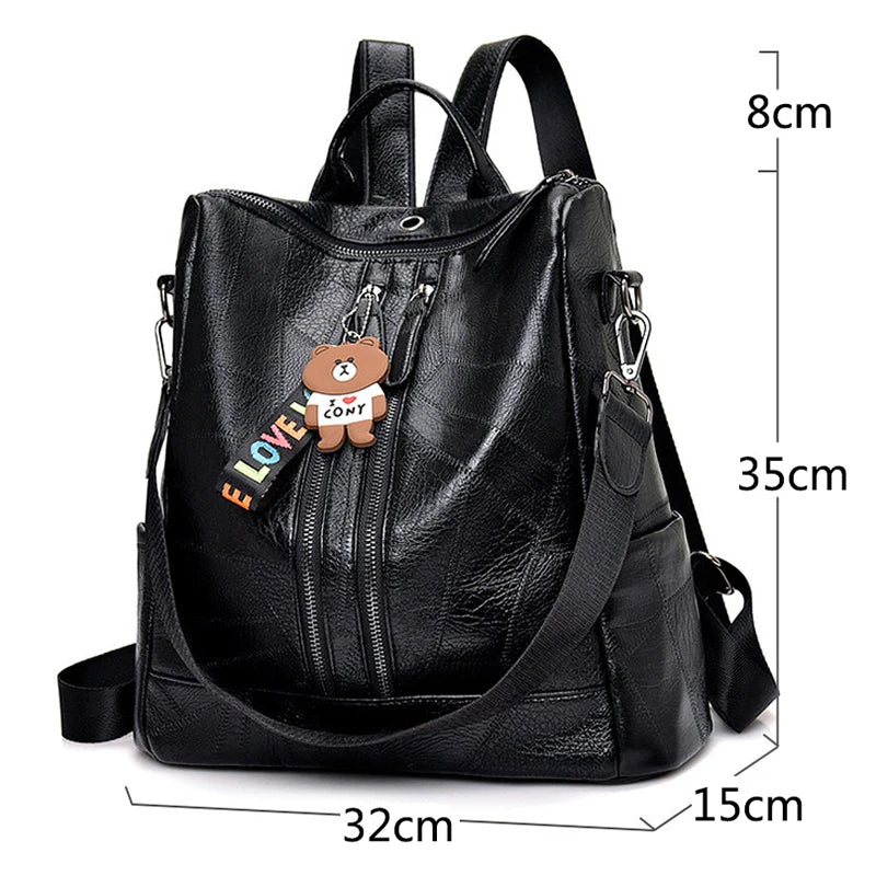 Mochila Feminina de Couro - Philie Loretta