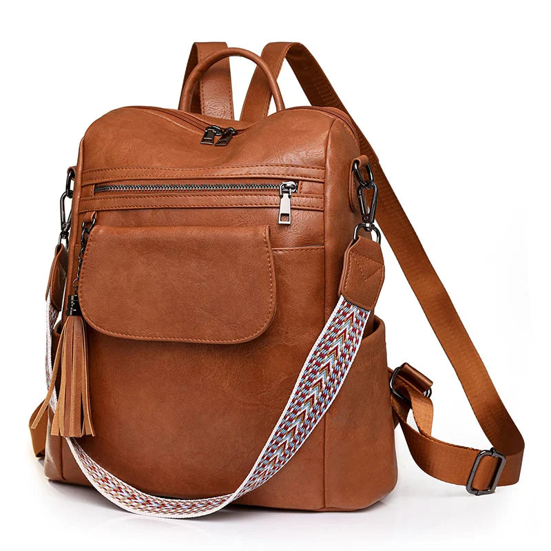 Women’s Leather Backpack – Lovenno Teenage