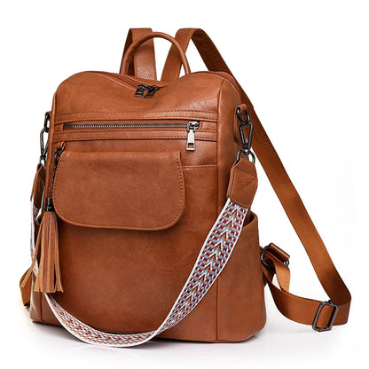 Women’s Leather Backpack – Lovenno Teenage